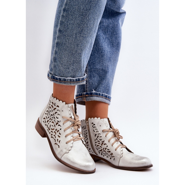 Step in style Bakancs Zazoo 2871/005 Ezüst - Lépjen stílusosan szürke 1