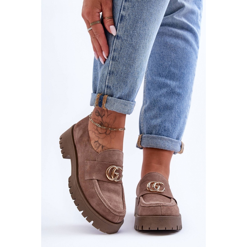 Step in style Cipők Modell Rosefalls 20153 Sötét bézs velúr - Lépj stílusosan 1