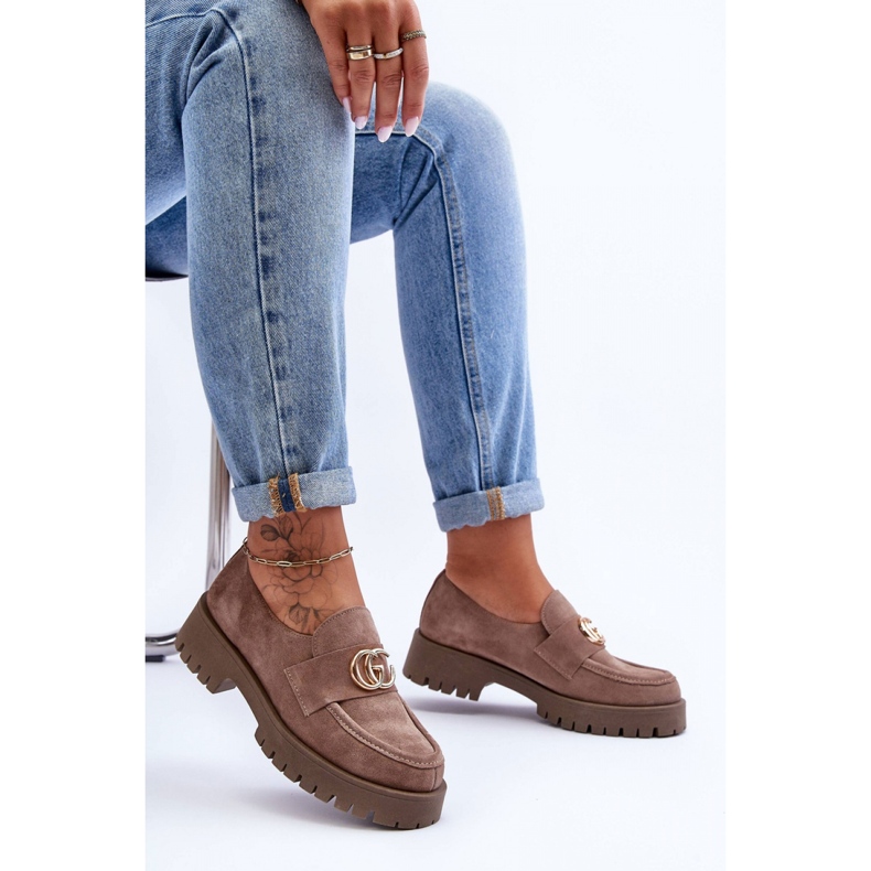 Step in style Cipők Modell Rosefalls 20153 Sötét bézs velúr - Lépj stílusosan 2