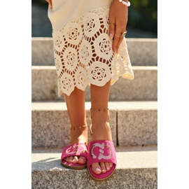 Step in style Szandál papucs S.Barski KV27-052 fukszia - Lépj stílusosan rózsaszín 2