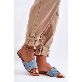 Step in style Szandál papucs Aversa W-112 Világoskék - Lépjen stílusosan 1 Step in style Szandál papucs Aversa W-112 Világoskék - Lépjen stílusosan 1