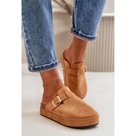 Step in style Papucs Terilain TL8-123 Camel modell - Lépj stílusosan barna 1