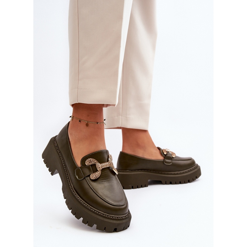 Step in style Mokaszin Gargi H8-309 Sötétzöld - Lépj stílusosan 2