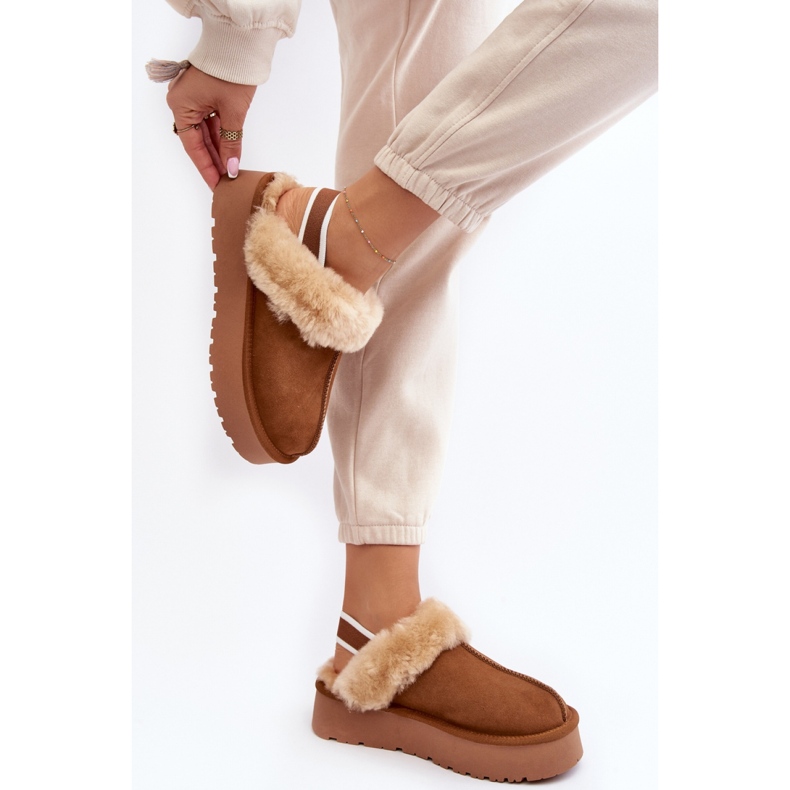 Step in style Sophienne W5827 Camel modell papucs - Lépj stílusosan barna 2