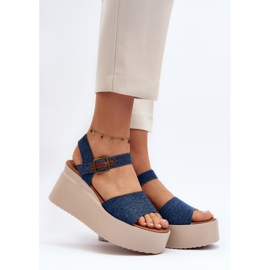 Step in style Geferia PS18 Jenas modell szandál - Lépj stílusosan kék 1