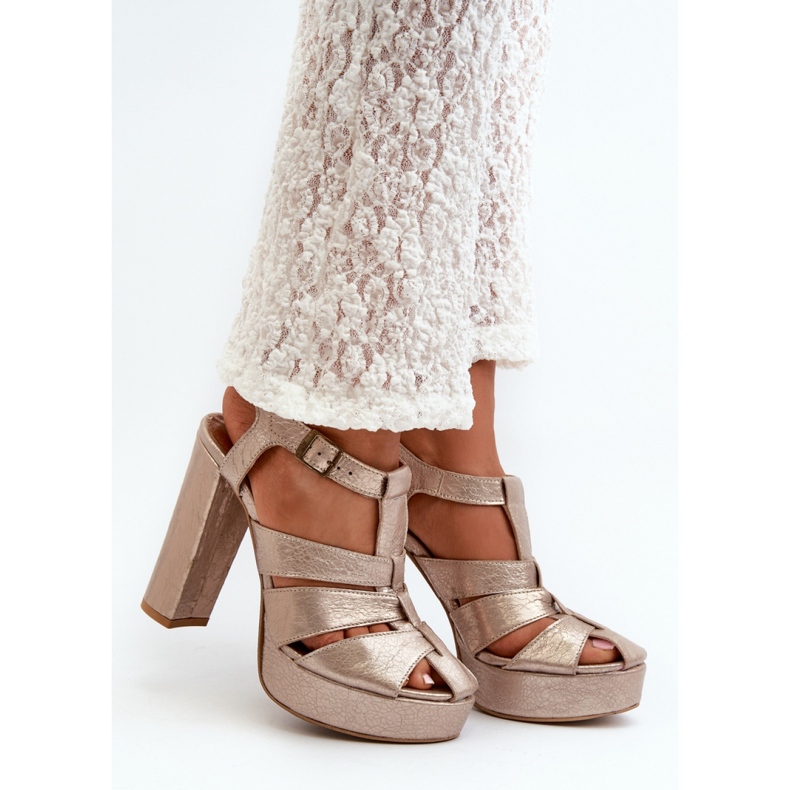 Step in style Maciejka 06050-25 arany szandál - Lépjen stílusosan sárga 1 Step in style Maciejka 06050-25 arany szandál - Lépjen stílusosan sárga 1