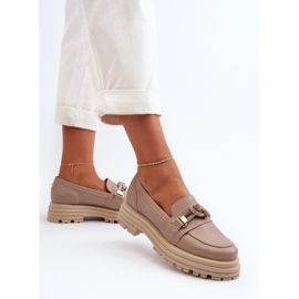 Step in style Loafers modell Laura Messi 2780/252 Dark Beige - Lépjen stílusosan bézs 1