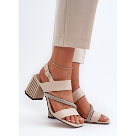 Step in style Da MR38-549 bézs modell szandál - Lépjen stílusosan 1