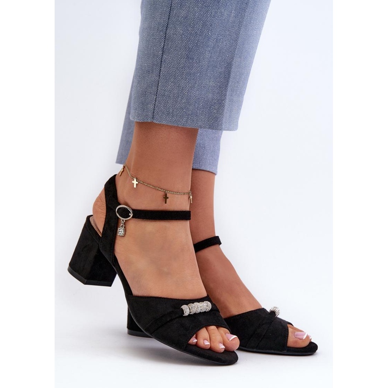 Step in style Narhi 20241 fekete modell szandál - Lépj stílusosan 1