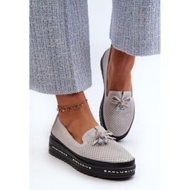 Step in style Mokaszin S.Barski LR400 Ezüst - Lépj stílusosan szürke 1