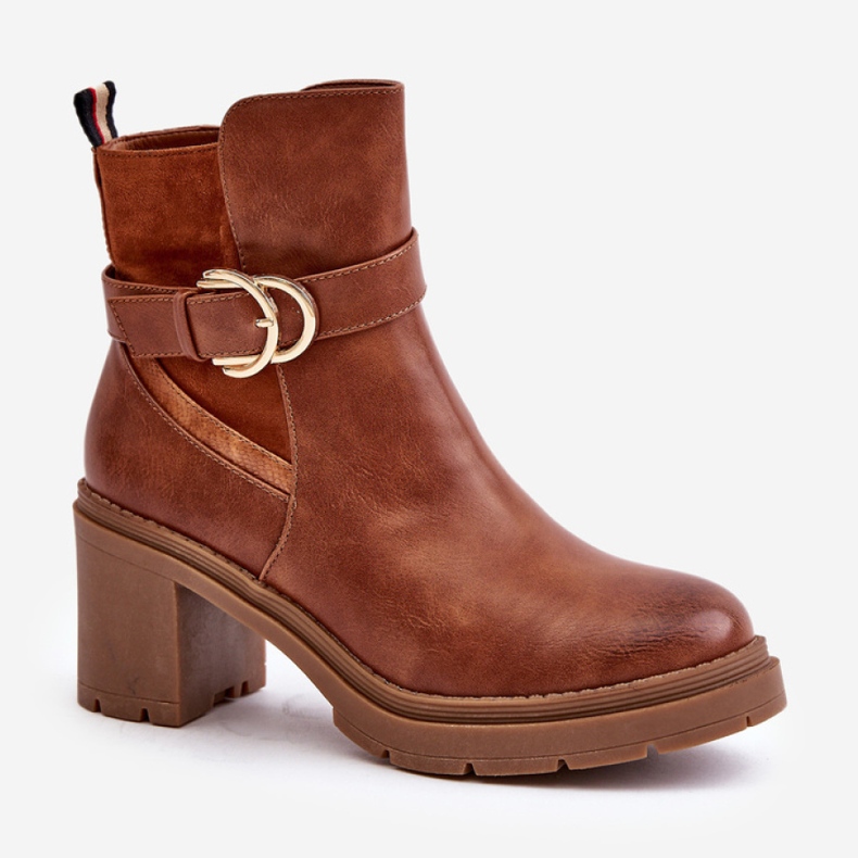 Step in style Csizma Inabelle M767 Camel modell - Lépj stílusosan barna 2