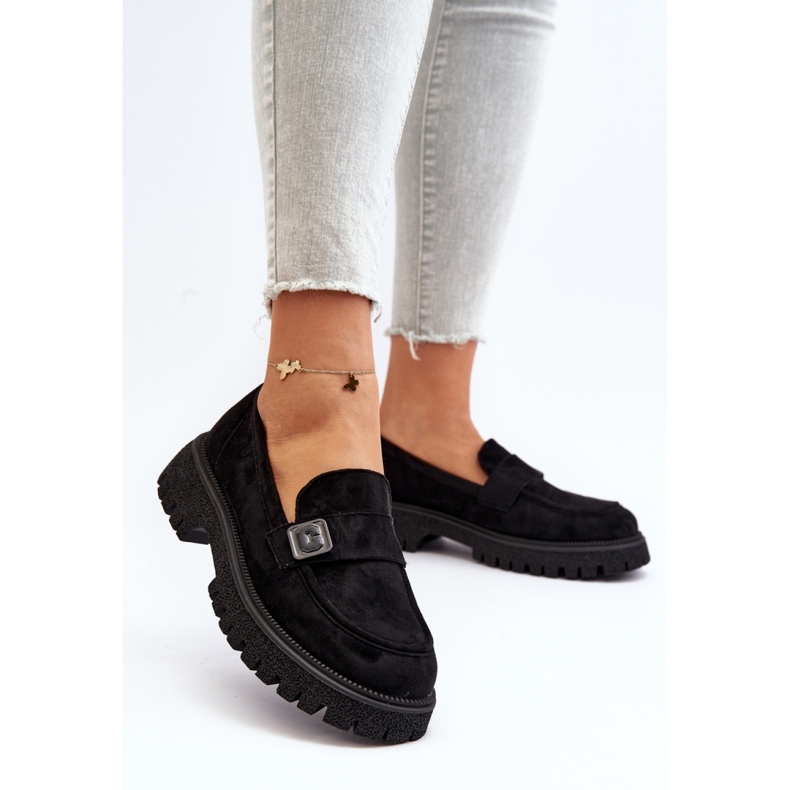 Step in style Moccasins Model Flanila 62124 Black Suede - Lépjen stílusosan fekete 2