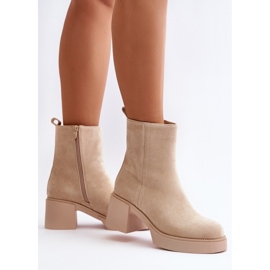 Step in style Csizma Modell Meriluna YK39P Világos bézs - Lépj stílusosan 1