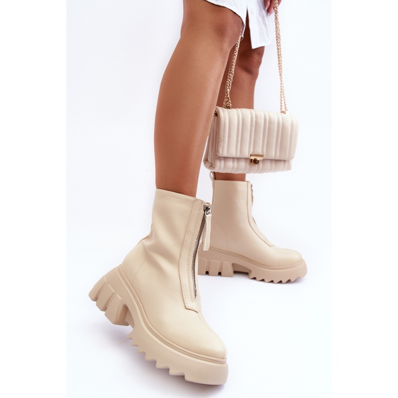 Step in style Csizma Model Kusma JJ52P Bézs - Lépj stílusosan 1