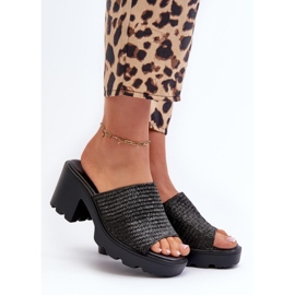 Step in style Szandál papucs, Titantha modell 24SD98-6989 fekete - Lépj stílusosan 1