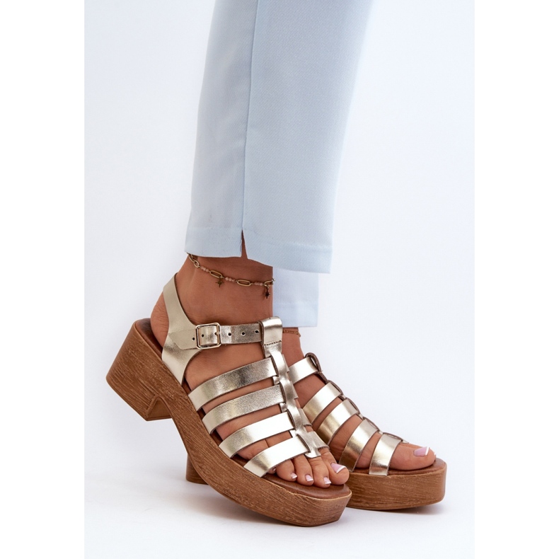 Step in style Zazoo 40410 Gold modell szandál - Lépj stílusosan sárga 1