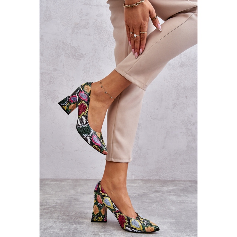 Step in style Pumps Model Lewski Shoes 3277 Wąż Multicolor - Lépjen stílusosan sokszínű 2