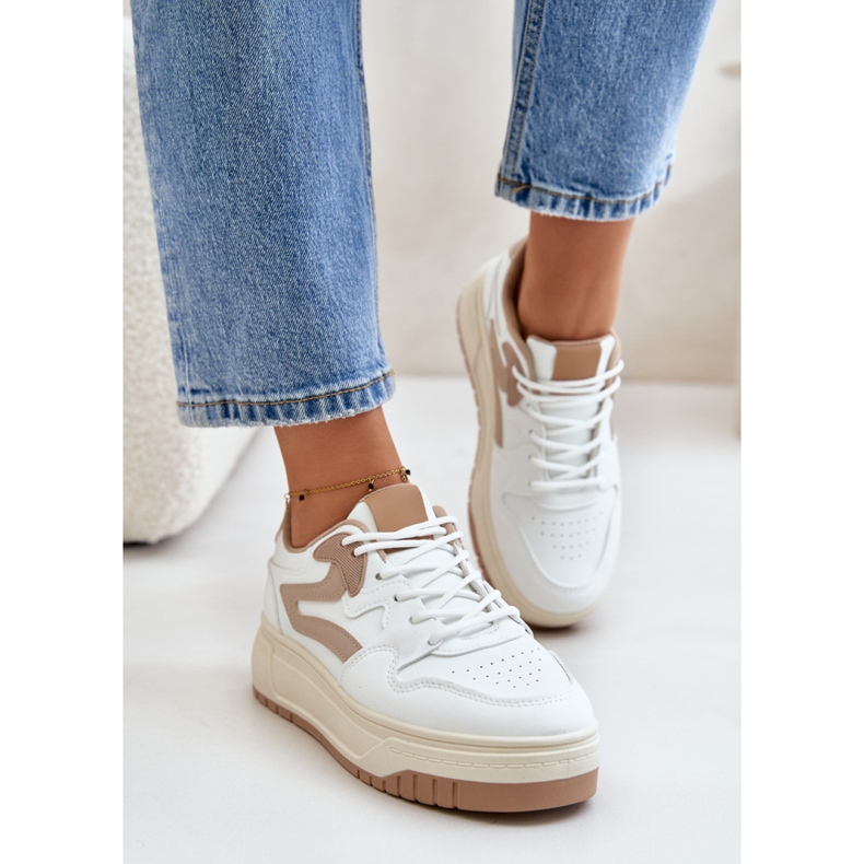 Step in style Sportcipő Modell Henizore 1W-N3 fehér/bézs - Lépj stílusosan 1