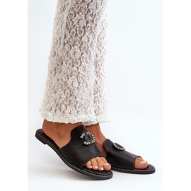 Step in style Szandál papucs S.Barski KV27-050 fekete - Lépjen stílusosan 1