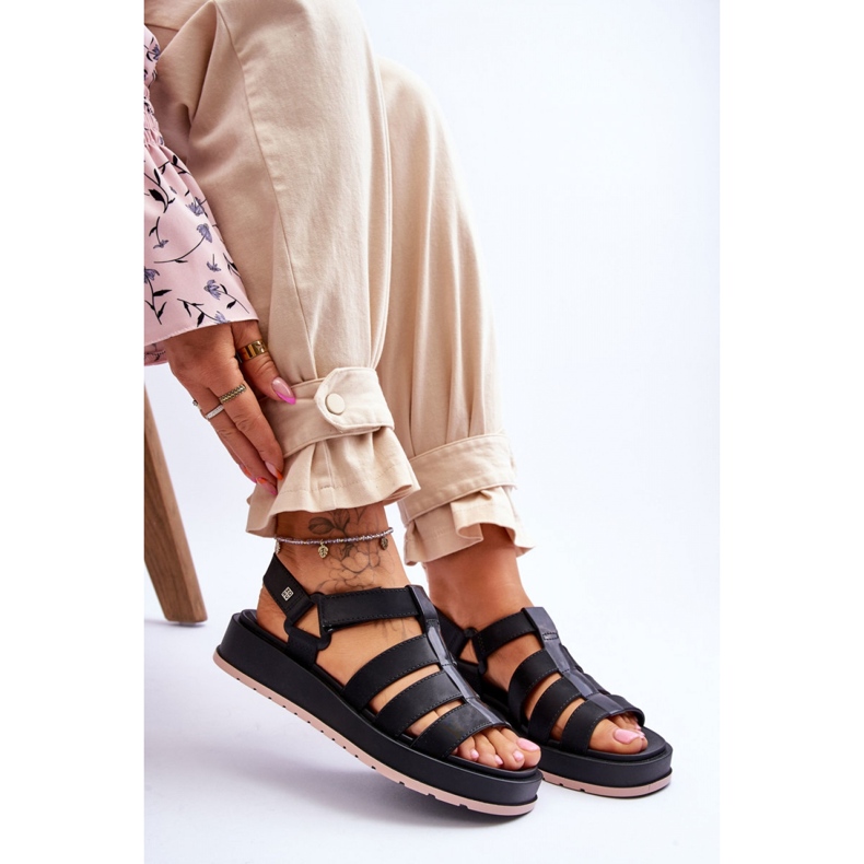 Zaxy Black vegán szandál fekete 1