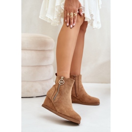 Step in style Leretha YY-78 Camel modell csizma - Lépj stílusosan barna 1