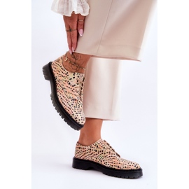 Step in style Oxford cipő Maciejka 04087-18 modell narancs/fekete - Lépj stílusosan narancssárga 1