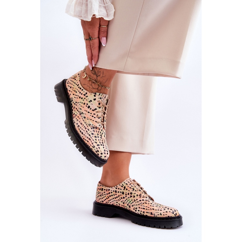 Step in style Oxford cipő Maciejka 04087-18 modell narancs/fekete - Lépj stílusosan narancssárga 1