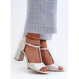 Step in style Aniya 20195-ös ezüst szandál - Lépj stílusosan szürke 1