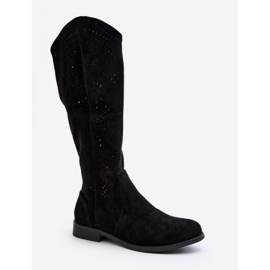 Step in style Model S.Barski HY66-150 Fekete csizma - Lépj stílusosan 2