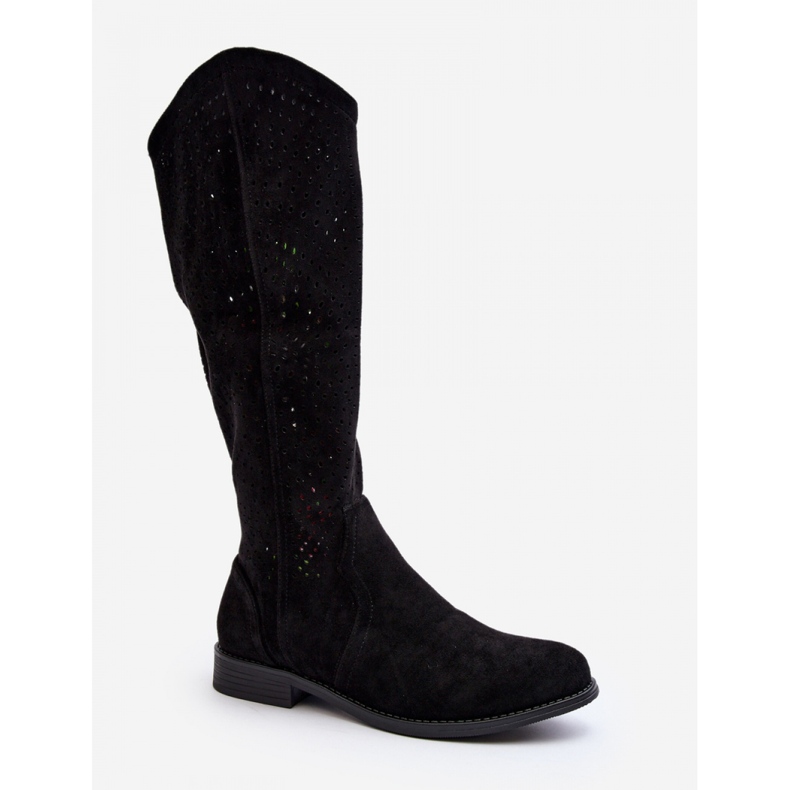 Step in style Model S.Barski HY66-150 Fekete csizma - Lépj stílusosan 2