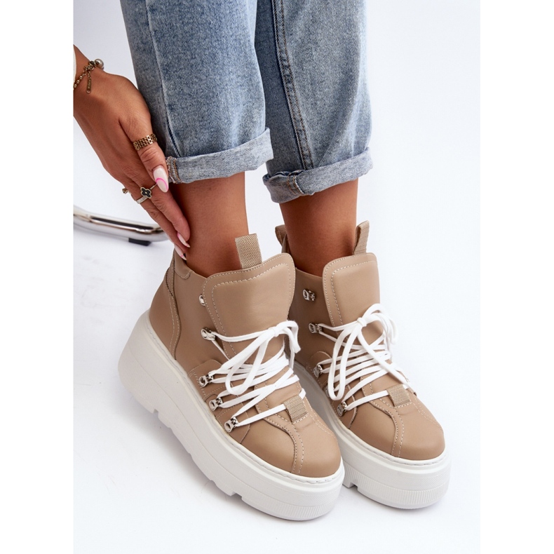 Step in style Sportcipő Zazoo 3416 Beige modell - Lépjen stílusosan bézs 2