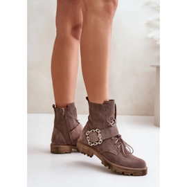 Step in style Zazoo 2951/037 Sötétbézs modell csizma - Lépjen stílusosan 1