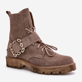 Step in style Zazoo 2951/037 Sötétbézs modell csizma - Lépjen stílusosan 2