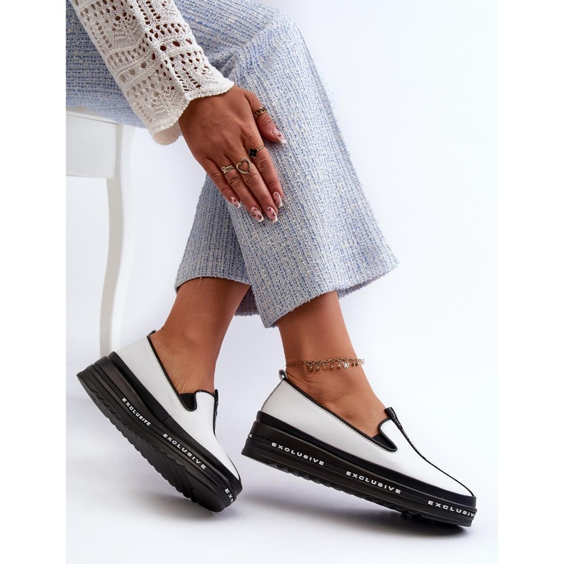 S. BARSKI Barski női cipő fehér természetes bőrből 2