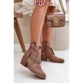 S.Barski Barna női bokacsizma 1