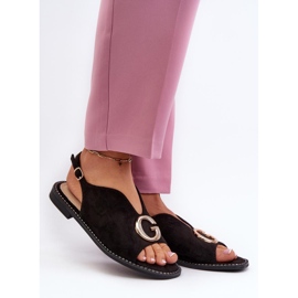 S. BARSKI Elegáns női szandál S.Barskitól fekete 1