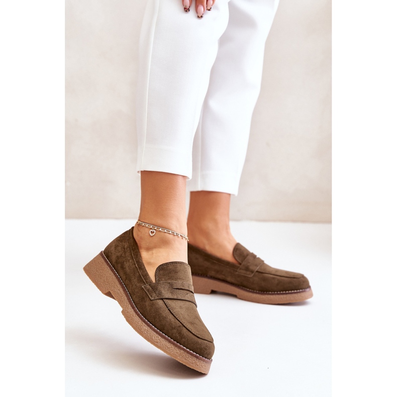 Mokaszin C-528 Sötétzöld modell 1