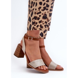 Step in style Ronvia 24SD35-7082 arany modell szandál - Lépjen stílusosan sárga 1