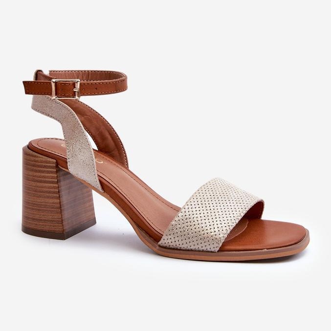 Step in style Ronvia 24SD35-7082 arany modell szandál - Lépjen stílusosan sárga 2