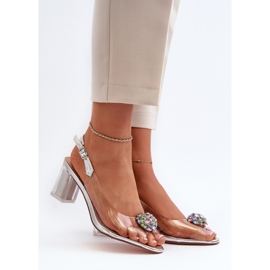 Step in style Da MR38-454 Ezüst szandál - Lépjen stílusosan szürke 1