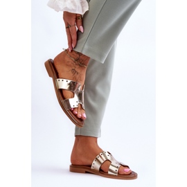 Szandál papucs 40326 arany színű aranysárga 1