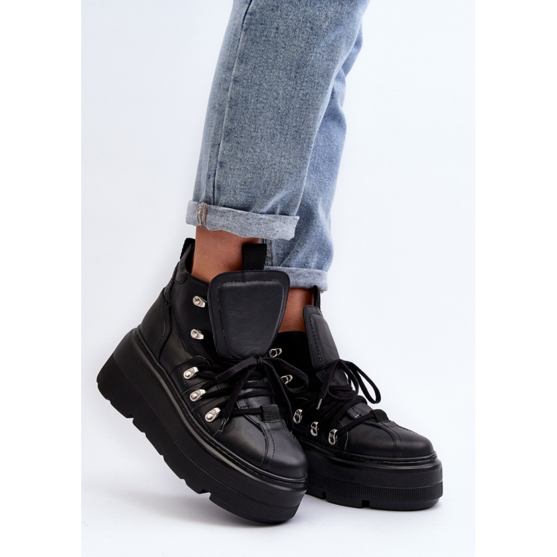 Magas sportcipő Zazoo 3416 fekete modell 1