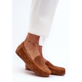 Mokaszin modell S.Barski LR755 Camel barna 1