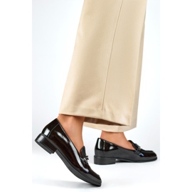 Női cipő lánccal 24-12309B fekete 1 Női cipő lánccal 24-12309B fekete 1