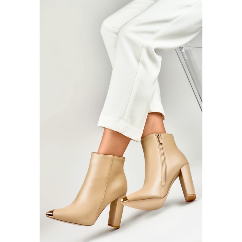 Csizma Modell MS2055KH Dark Beige - PRIMO bézs 1