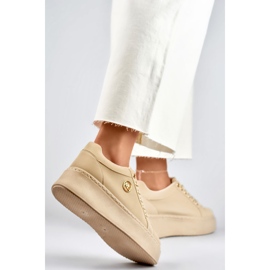 Női sportcipő díszítéssel TL251-10L/BE bézs 1