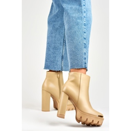 Csizma Modell NS313KH Beige - PRIMO bézs 1