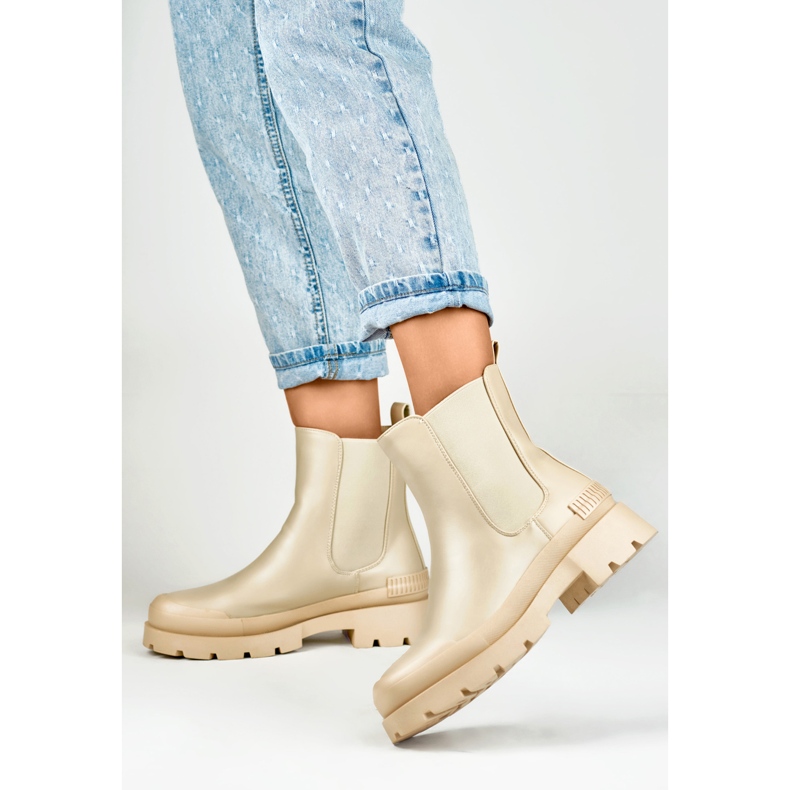 Chelsea csizma Modell DES909BE Bézs - PRIMO 2