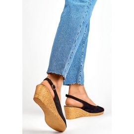 Női ékszandál GD-FL653B, fekete 1