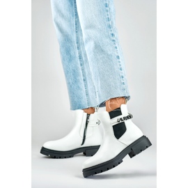 Chelsea csizma Modell 250005W-PU Fehér - PRIMO 2